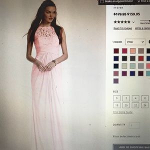 David’s Bridal Bridesmaid Dress